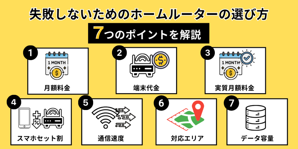 失敗しないためのホームルーターの選び方｜7つのポイントを解説