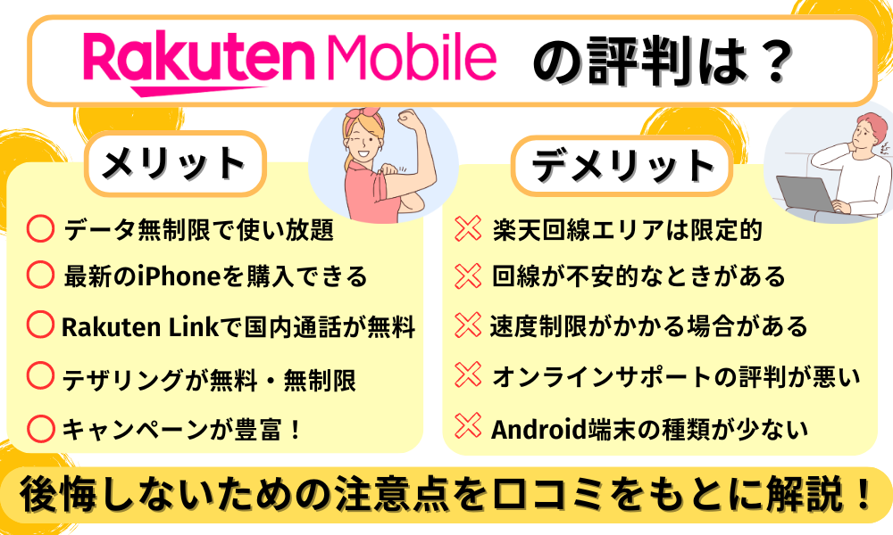 楽天モバイル評判