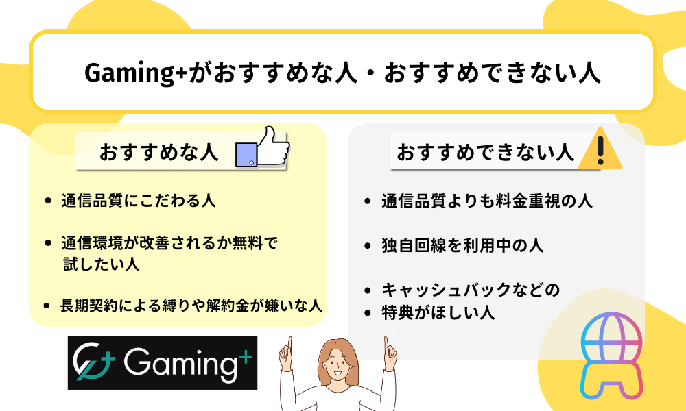Gaming+の評判からわかるおすすめな人・おすすめできない人