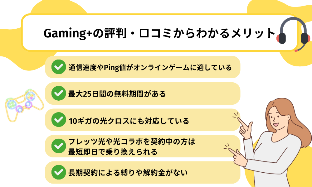 Gaming+の評判・口コミからわかるメリット