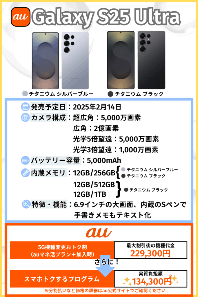 Galaxy S25 Ultra au