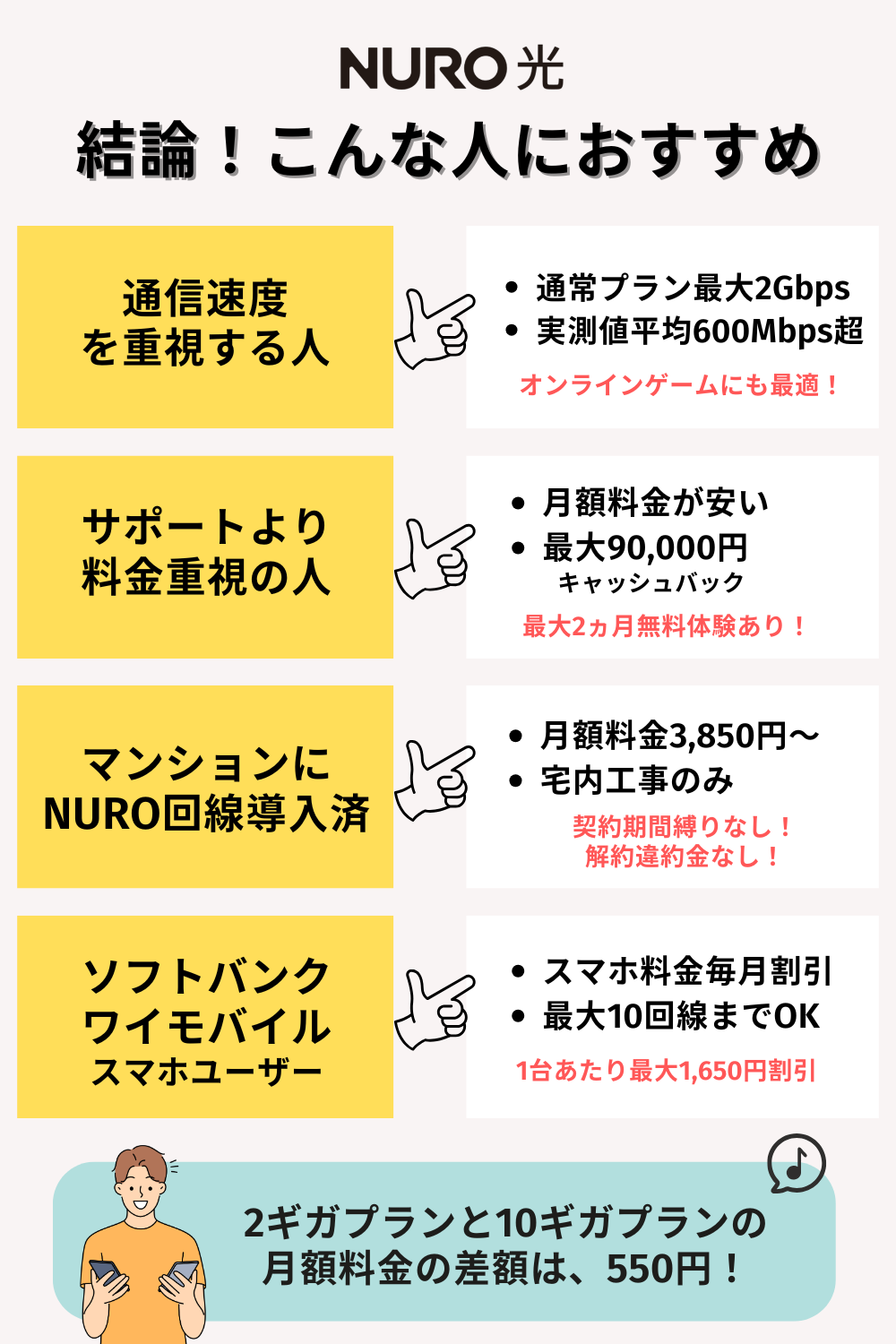 結論！NURO光はこんな人におすすめ