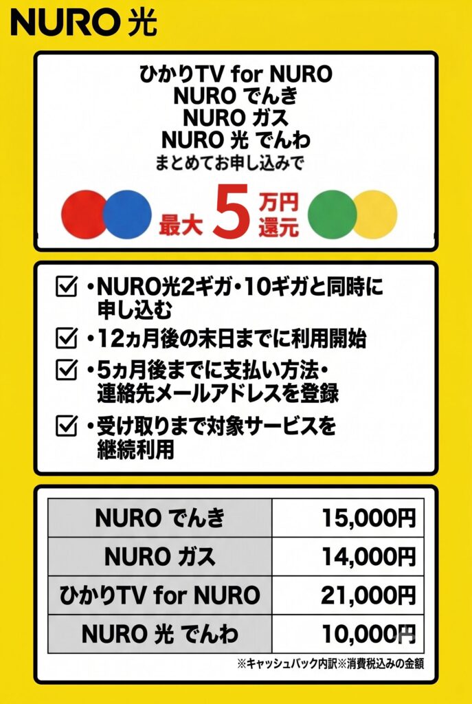 NURO光 オプション追加特典