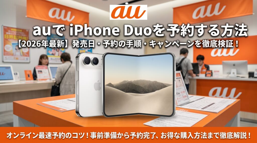 auでiPhone Duoを予約する方法
