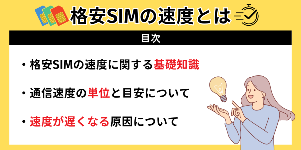 格安SIMの速度とは