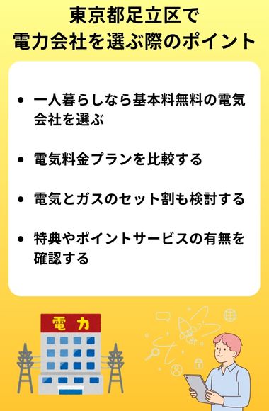 足立区　電力会社　選び方