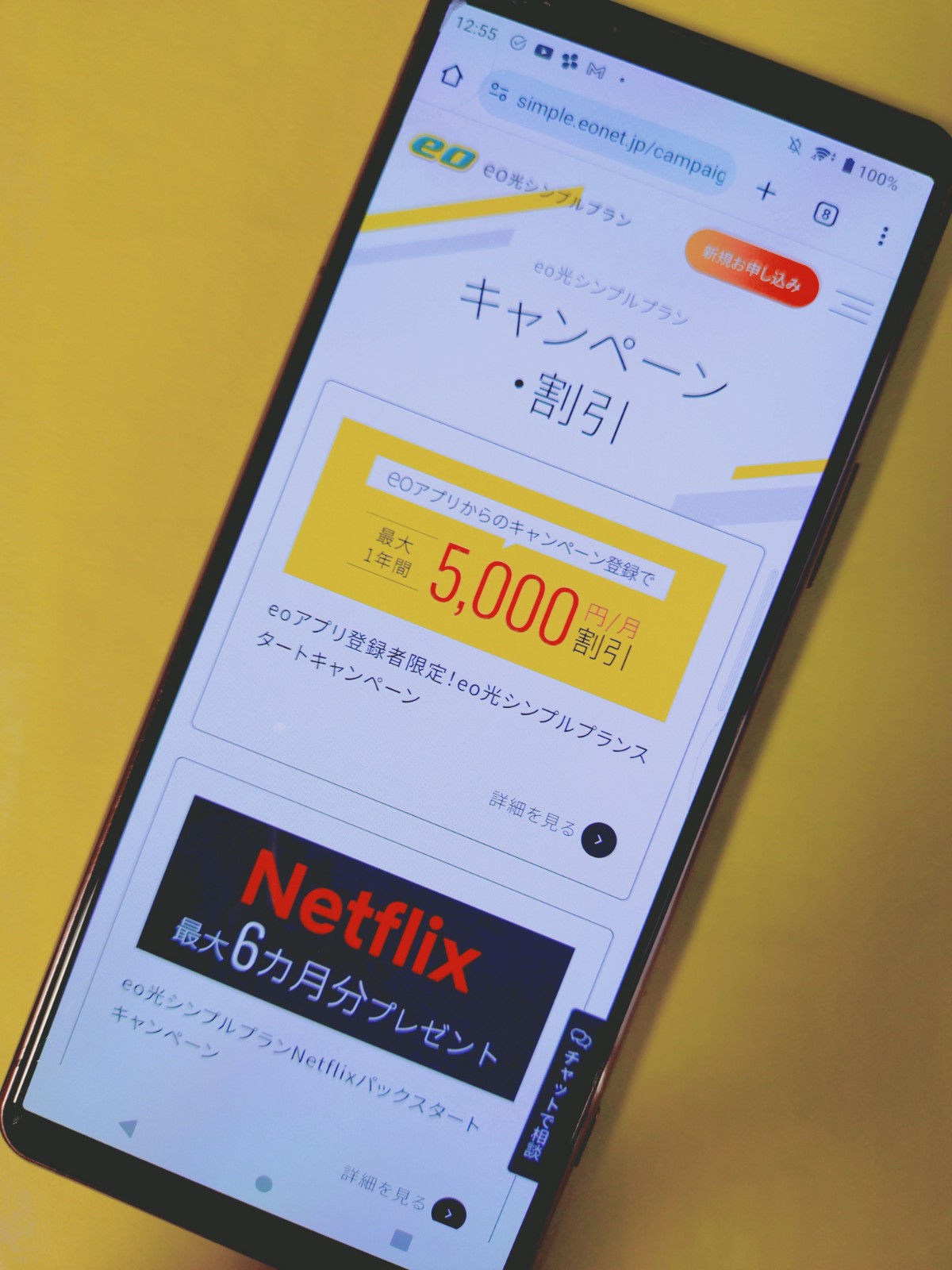 eo光　シンプルプランキャンペーン