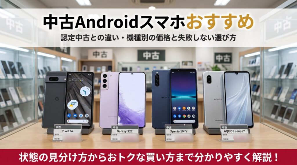 中古Androidスマホおすすめ