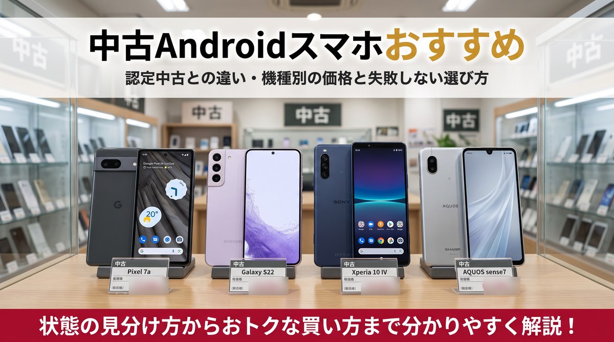 中古Androidスマホおすすめ