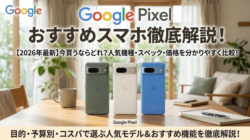 Google Pixelおすすめスマホ