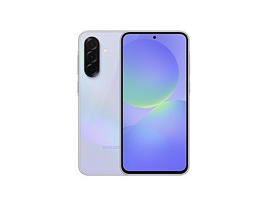 Galaxy A36 5G（オーサムラベンダー）の背面と前面