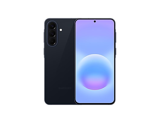 Galaxy A57 5G（オーサムネイビー）の背面と前面