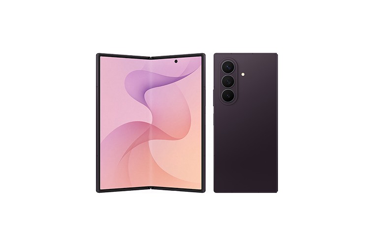 Galaxy Z Fold8 Ultraの前面と背面（公式の製品画像）