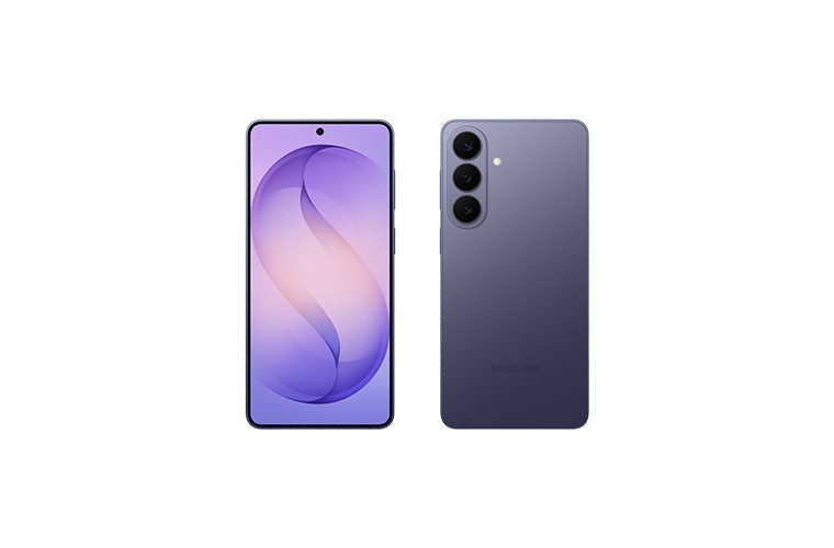Galaxy S26+の前面と背面（公式の製品画像）