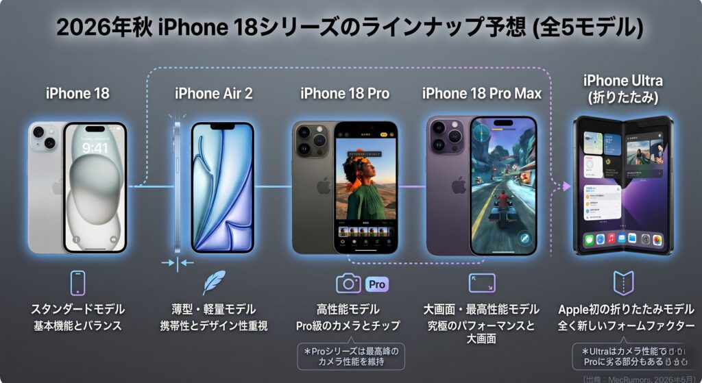 iPhone18 シリーズ予想