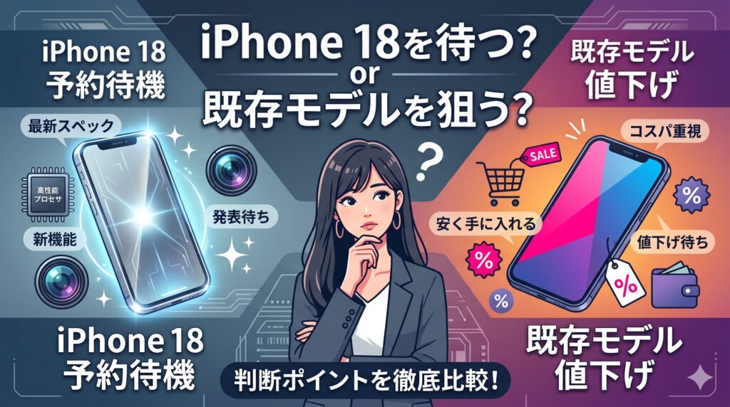 iPhone 18予約を待つべきかor既存モデル値下げ