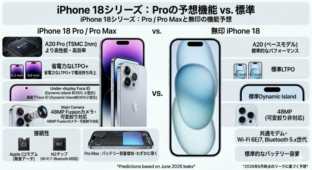 iPhone18 Pro スペック予想