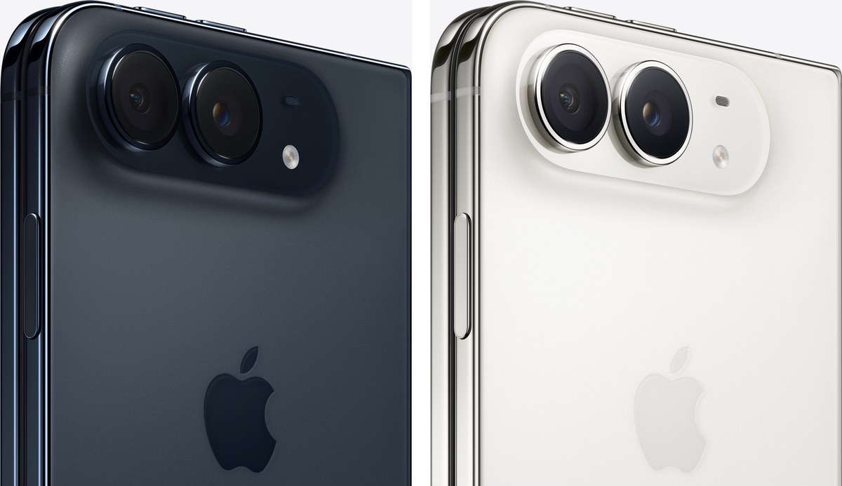 iPhone Duoの2色 ナイトスカイとスターホワイトの背面とカメラ