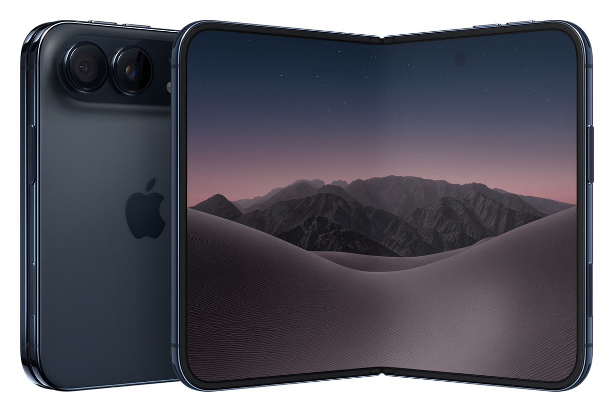 iPhone Duo ナイトスカイ 閉じた状態と開いた状態