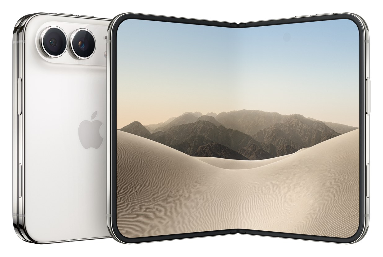 iPhone Duo スターホワイト 閉じた状態と開いた状態