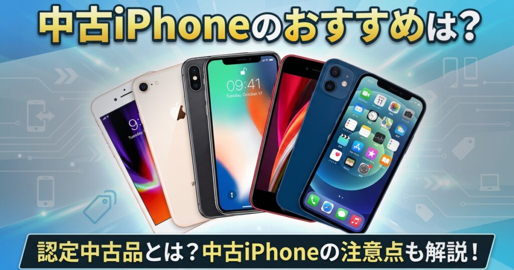 中古iPhoneはどこが安い？機種別の価格と認定中古品の違いを比較