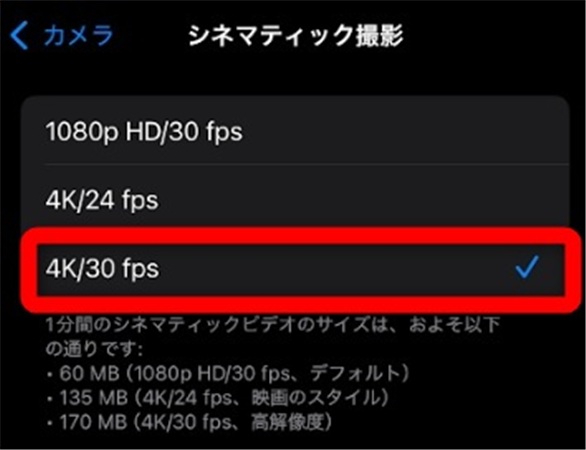 iPhone 14 Pro　レビュー　4K/30fps