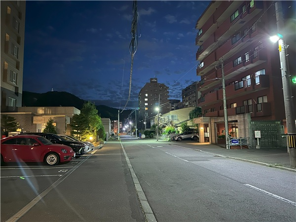iPhone 14 Pro　レビュー　夜景画像