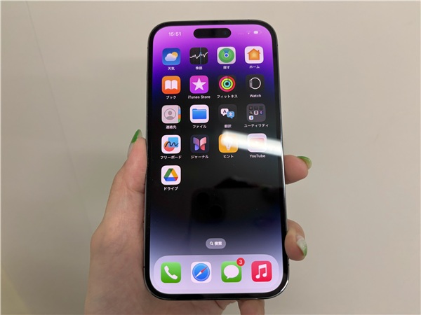 iPhone 14 Pro　レビュー　iPhone 14 Proのディスプレイ