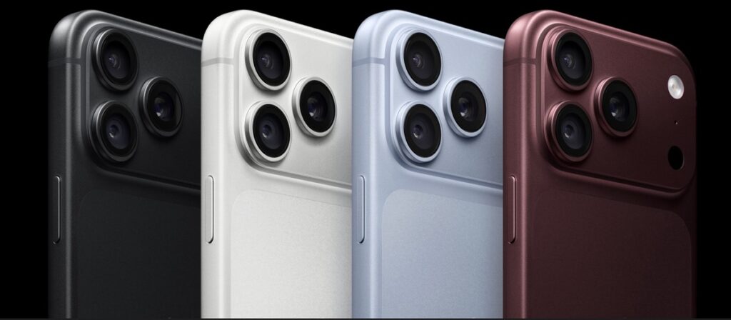iPhone 18 Proの4色。ブラック・シルバー・グレイシャー・バーガンディ