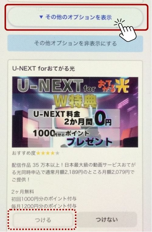 おてがる光 評判 申し込み方法