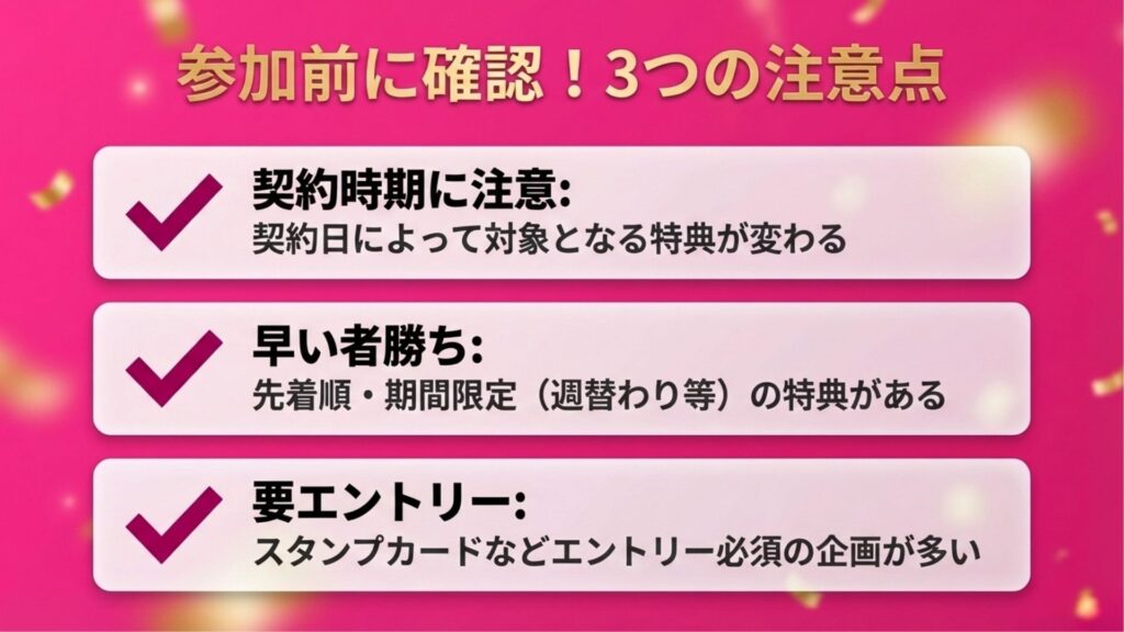 楽天モバイル最強感謝祭の注意点