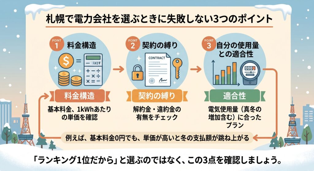 札幌 電気 失敗しないポイント