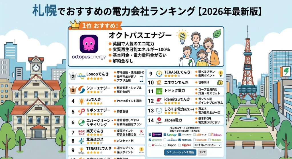 札幌 電気 おすすめ ランキング