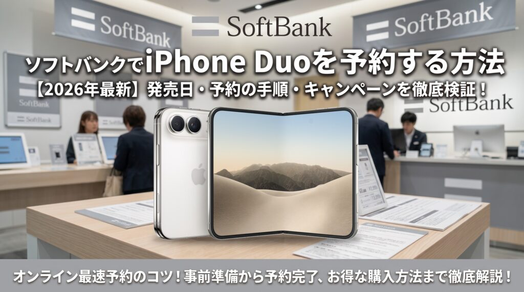 ソフトバンクでiPhone Duoを予約する方法