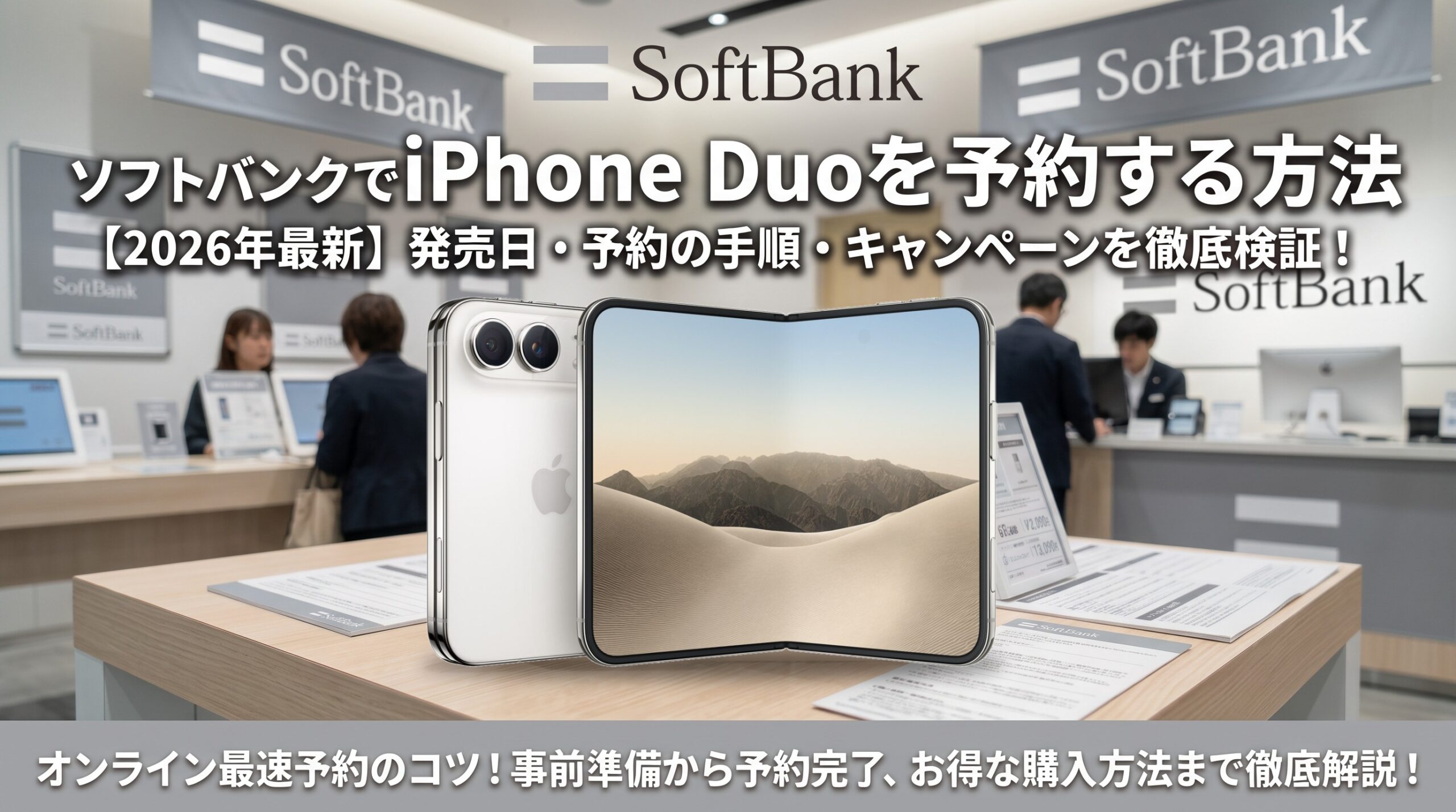 ソフトバンクでiPhone Duoを予約する方法