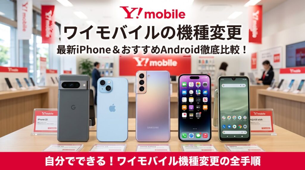 ワイモバイルの機種変更を自分でする手順
